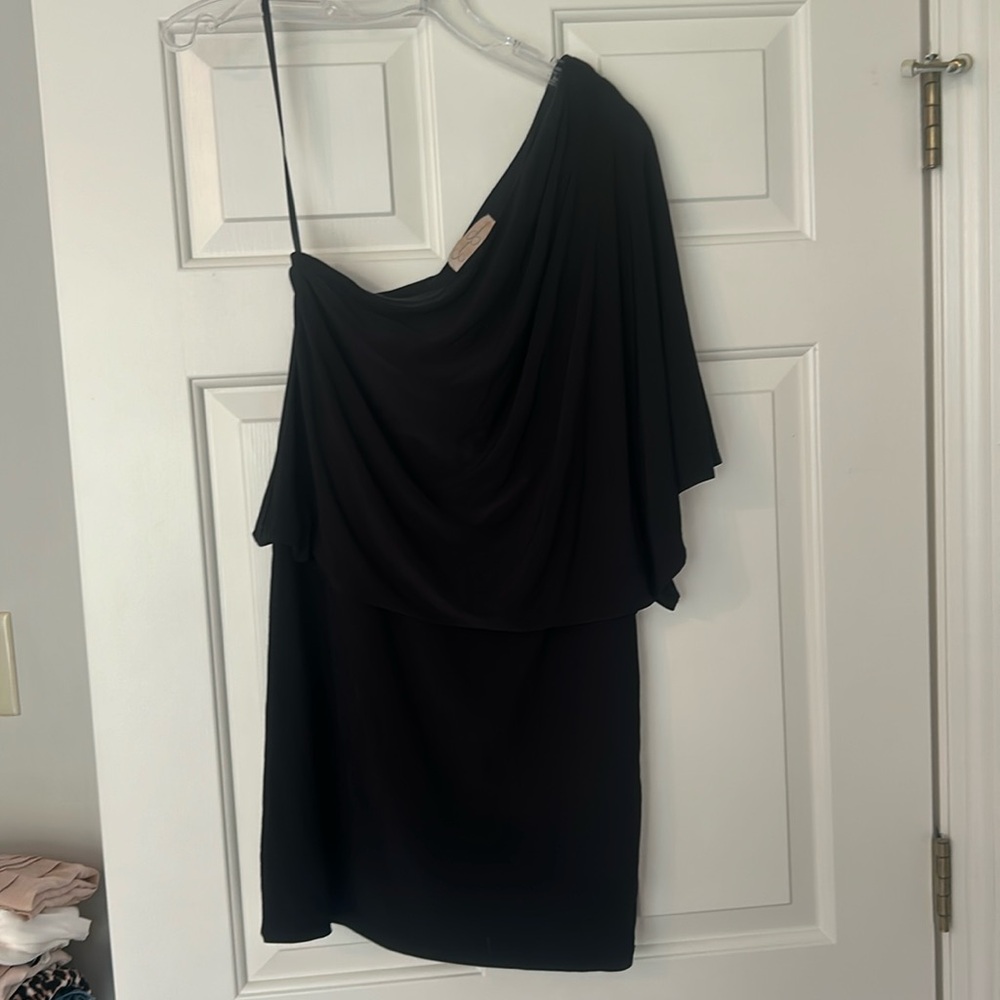 Jessica Simpson one-shoulder dress